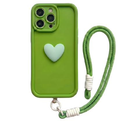 Personalized Name Macaron Series: Fashionable 3D Sweet Heart Case