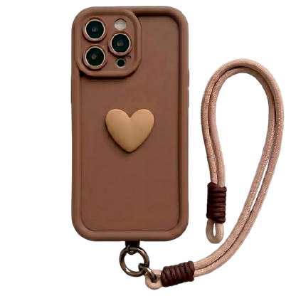 Personalized Name Macaron Series: Fashionable 3D Sweet Heart Case